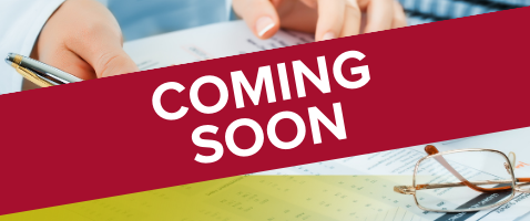 Banner reading “Coming Soon” for the accounting certificate course Behind the Numbers: Accounting Fundamentals.