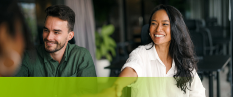 Smiling professionals greeting, representing Understanding Customer Value in the Marketing Certificate.